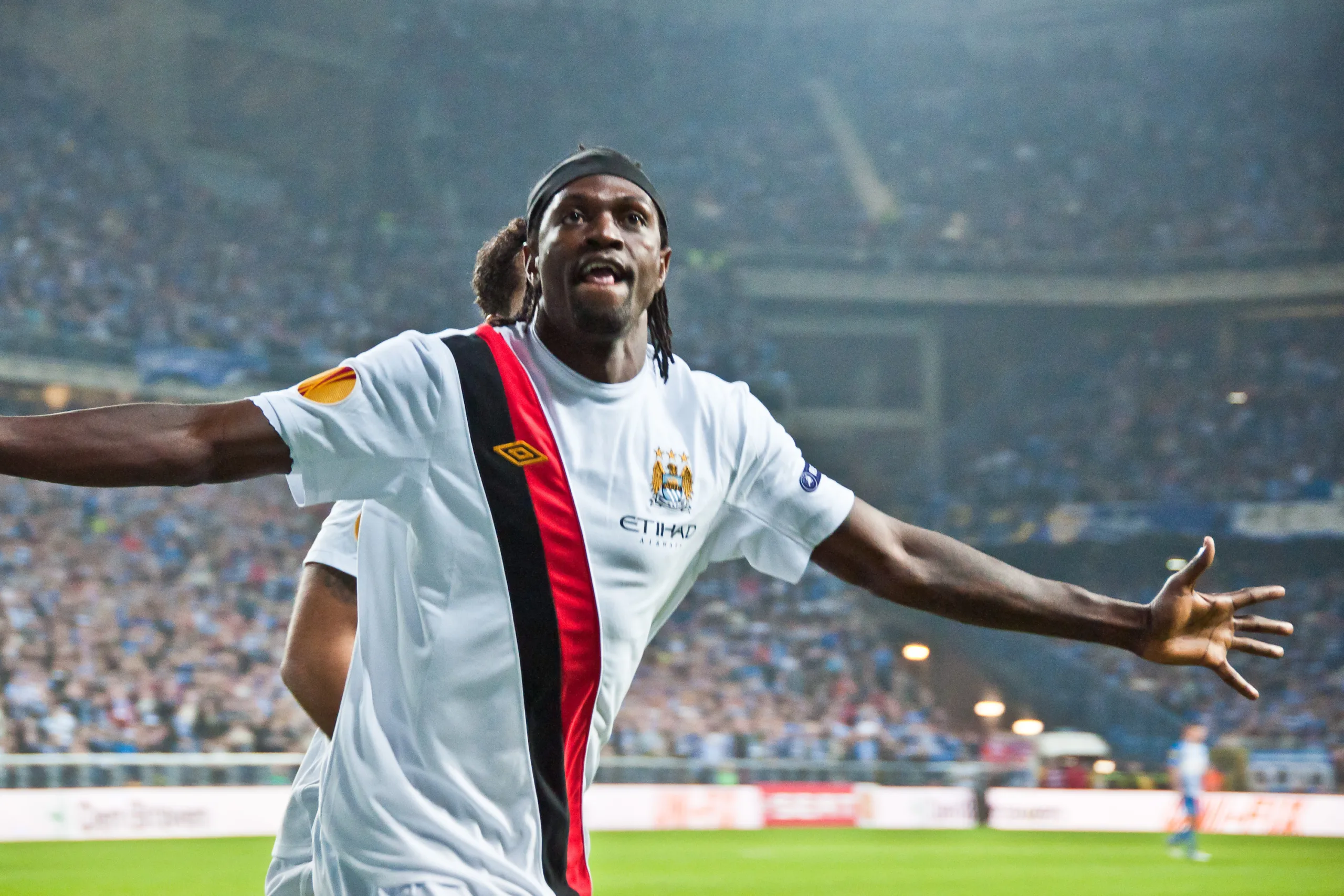 Manchester City striker Emmanuel Adebayor
